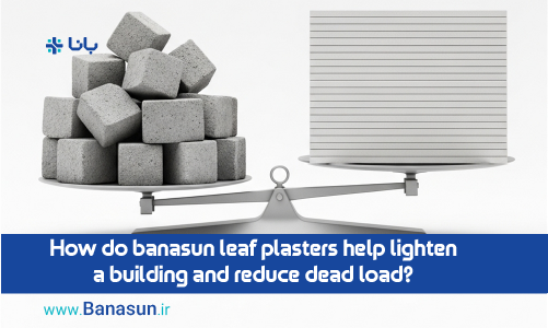 How do Banasahan gypsum boards help lighten buildings and reduce dead loads