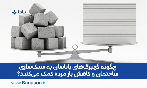 چگونه گچبرگ‌های باناسان به سبک‌سازی ساختمان و کاهش بار مرده کمک می‌کنند؟
